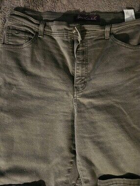 Gloria Vanderbilt High-Rise Olive Color Jeans